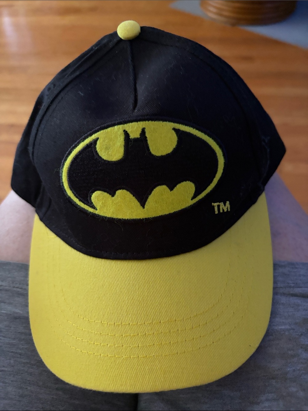 Batman Black and Yellow Kids Sun Hat